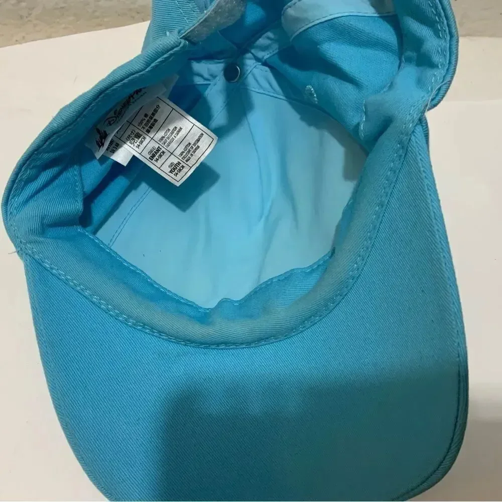 Disney Parks Mickey Mouse Light Blue Rhinestone Adjustable Baseball Hat